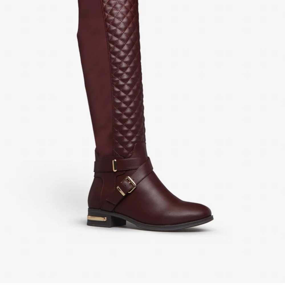 Anna Beth quilted flat boot by Shoedazzle.